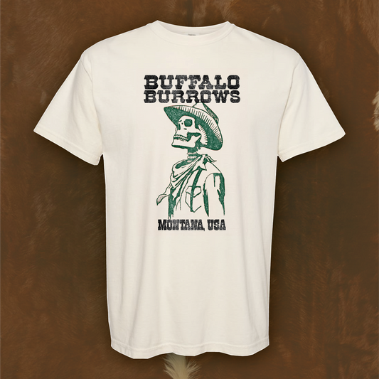 Dead Cowboy Ivory T-Shirt (Forest Green - Limited Album Edition)